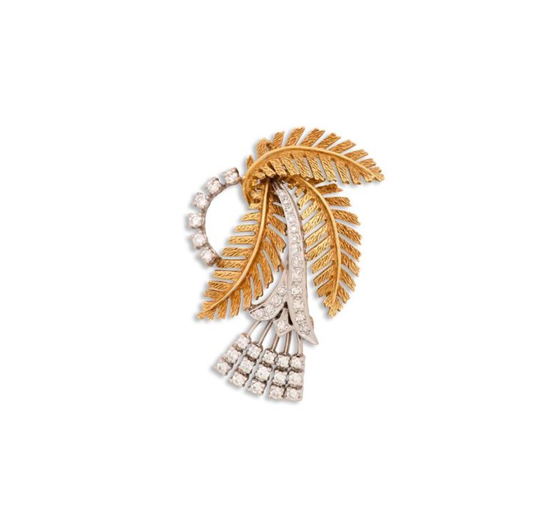 Diamond brooch/pendant