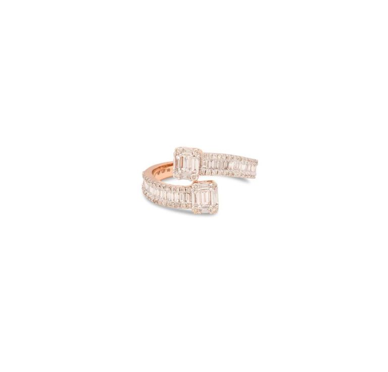 Diamond crossover ring