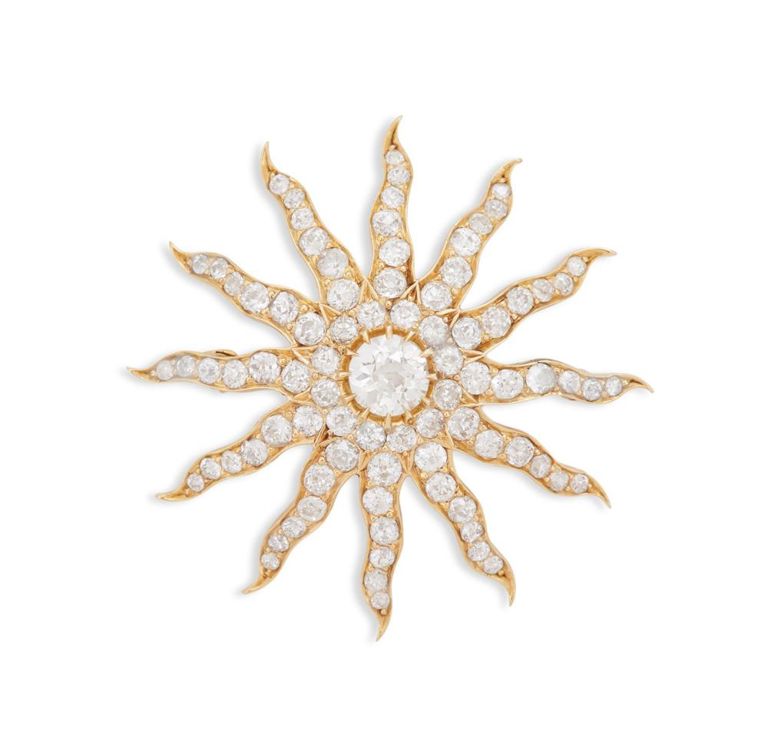 Tiffany & Co. starburst diamond brooch/pendant