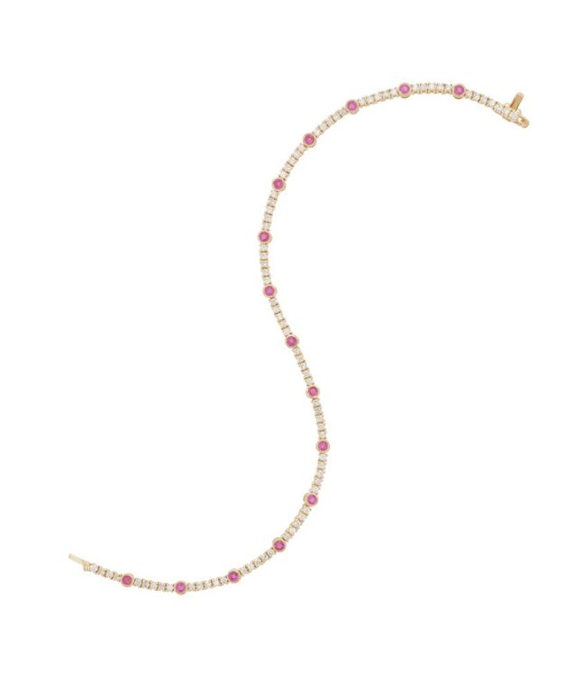 Ruby and diamond bracelet