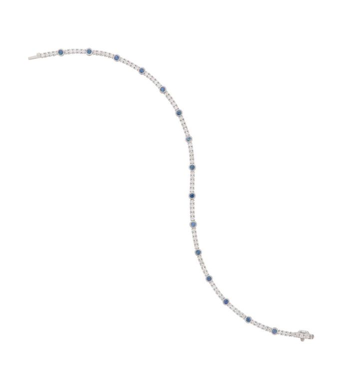 Sapphire and diamond bracelet