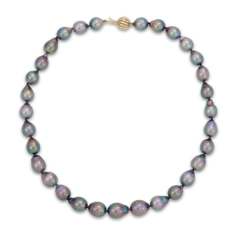 Tahitian Baroque pearl necklace