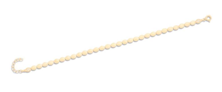 14k gold bracelet with oval links