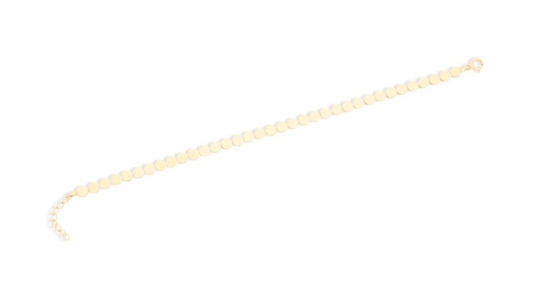 14k gold bracelet with round links
