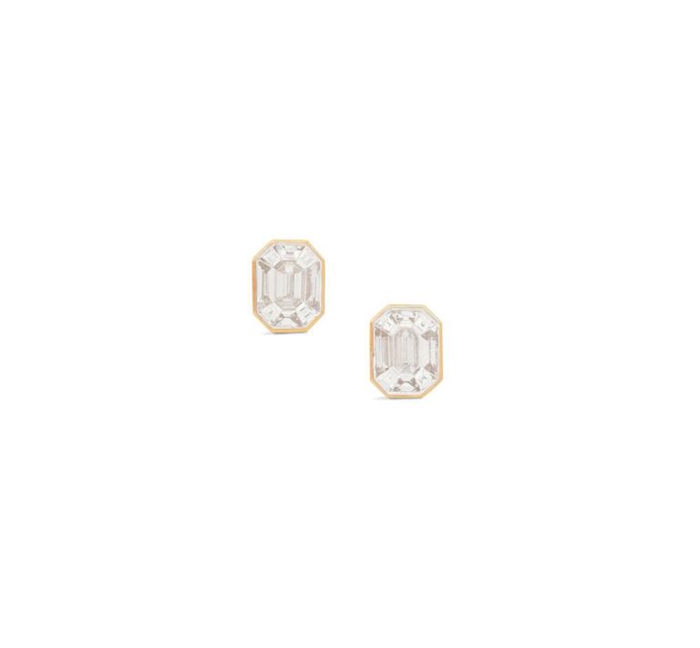 Pair of diamond earrings