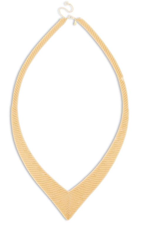 18k yellow gold mesh necklace by Tiffany & Co.