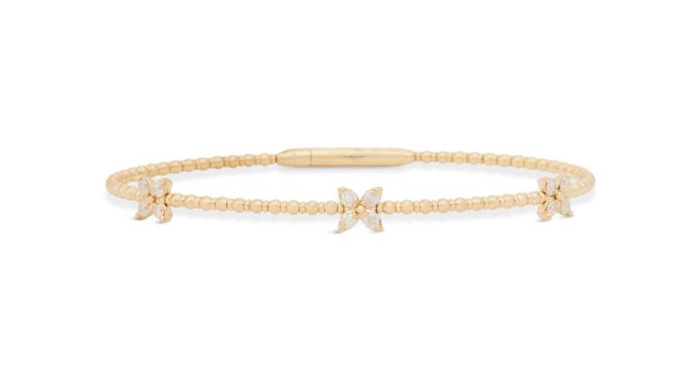 Diamond bangle bracelet