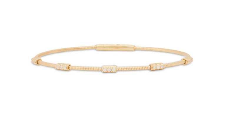Diamond bangle bracelet