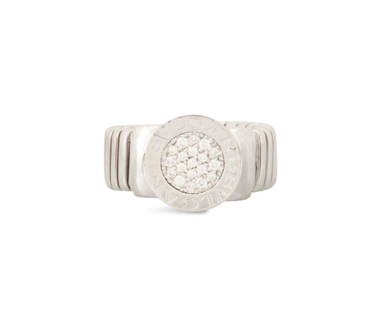 Bulgari Tubogas diamond ring