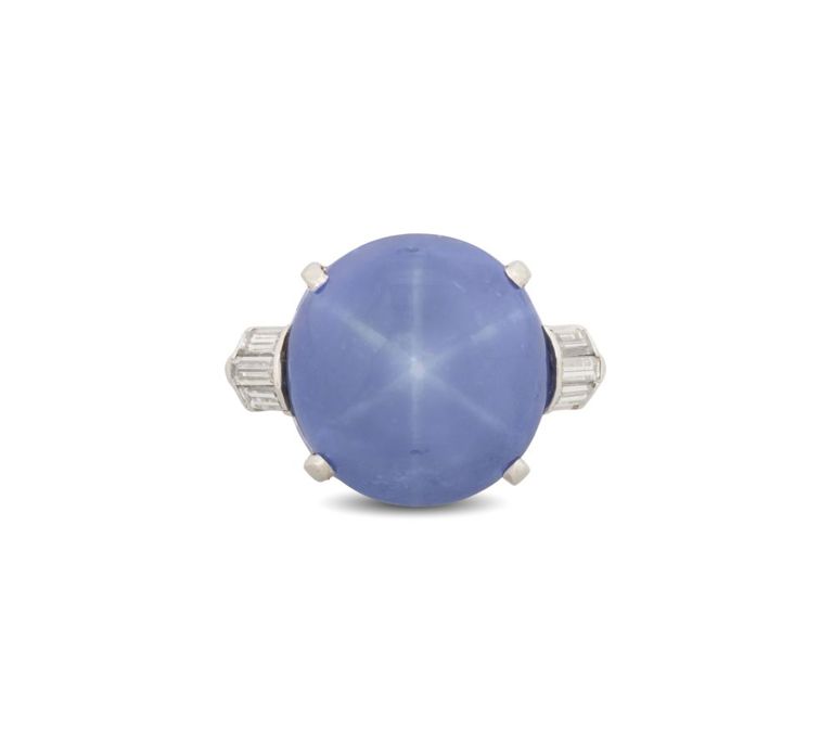 Stunning Cartier star sapphire and diamond ring