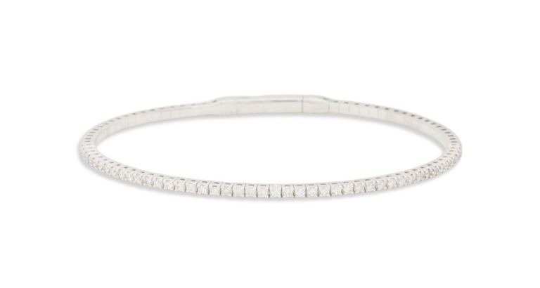 Diamond bangle bracelet