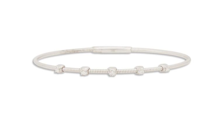 Diamond bangle bracelet