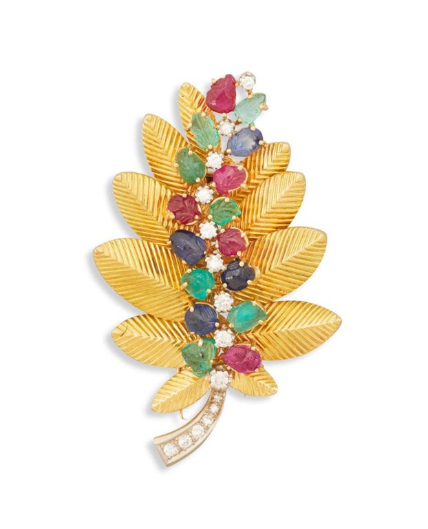 Boucheron gem-set brooch