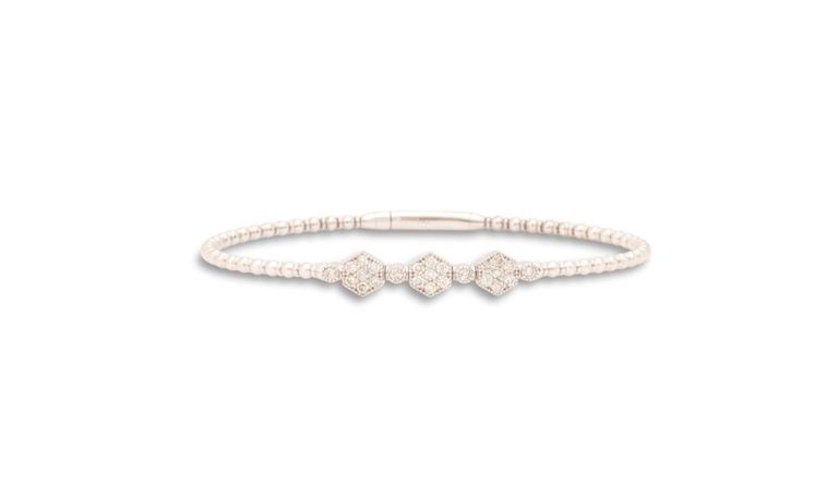 Diamond bangle bracelet