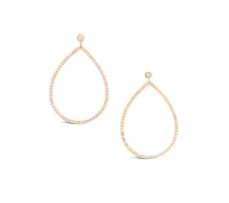Pair of diamond earrings