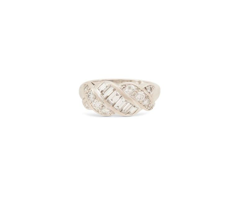 Platinum diamond ring
