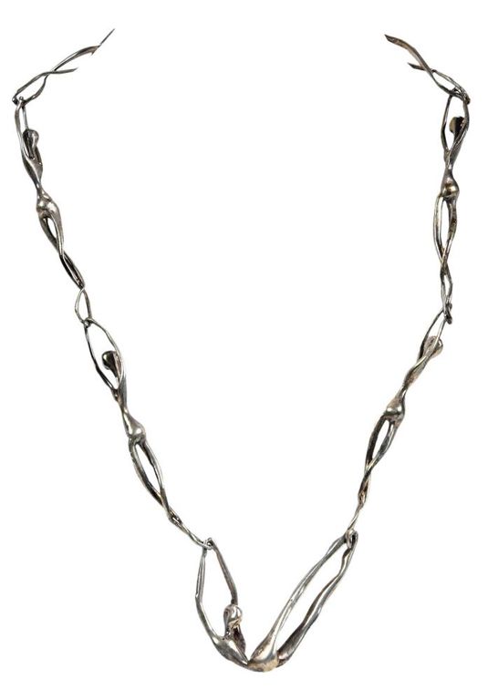 Modern sterling 'Dancer' necklace