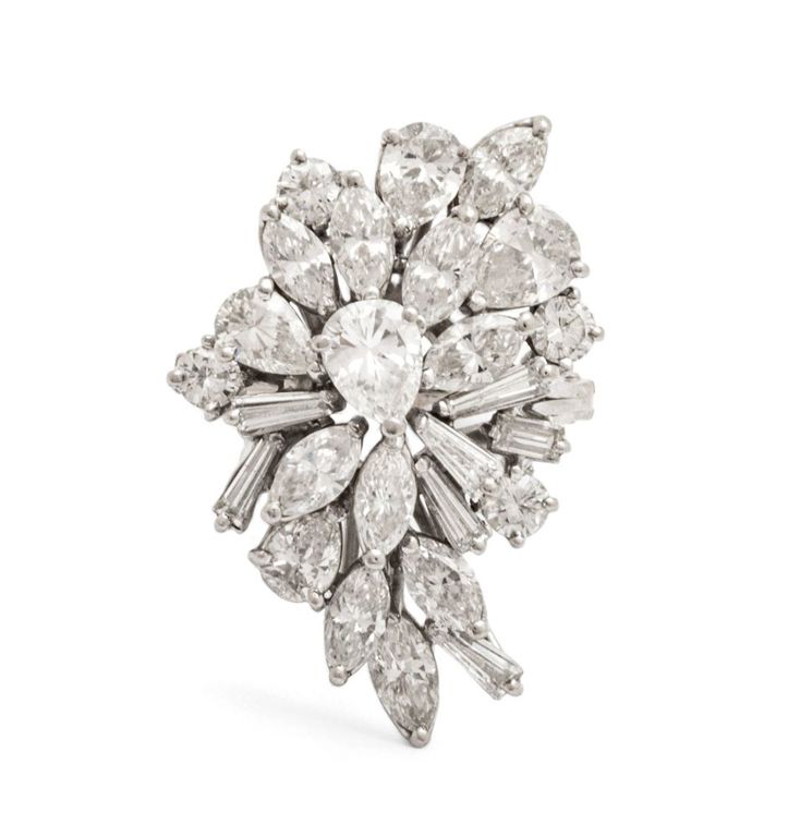 Diamond & platinum cocktail ring