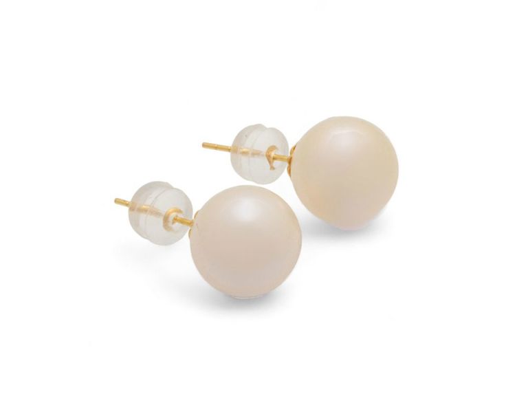 South sea pearl 18k yellow gold earrings