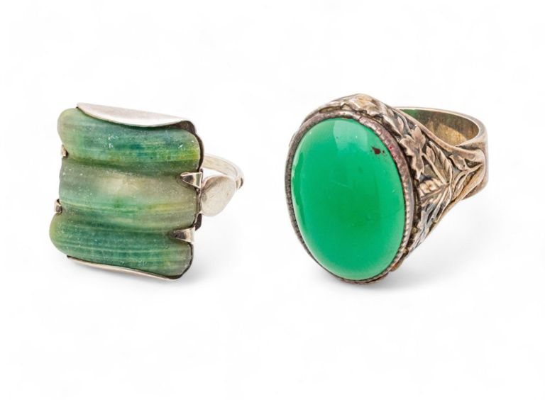 Handmade silver men's rings from Mexico