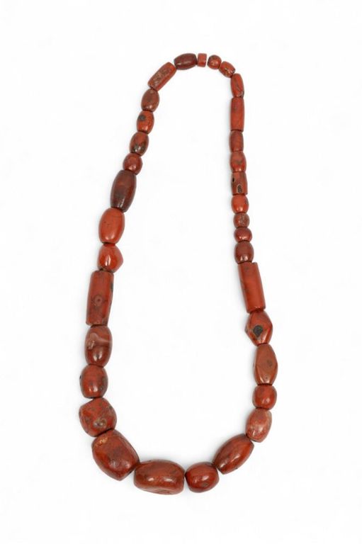 African jasper beaded necklace