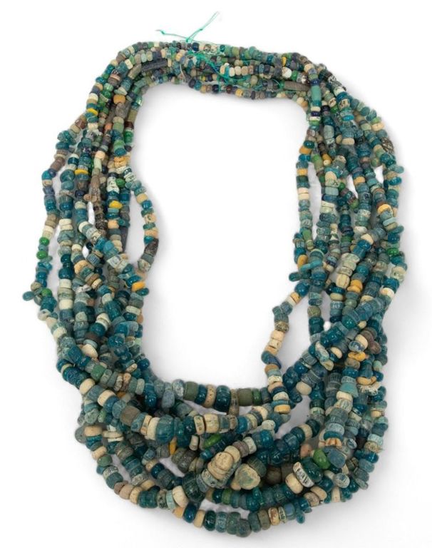 African glass trade bead necklaces