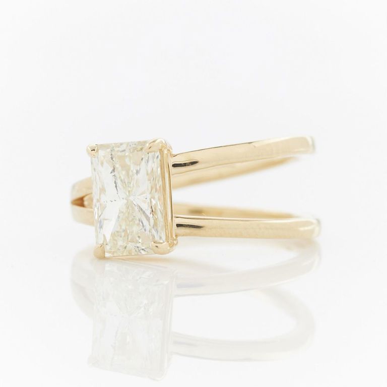 Orianne 18k Yellow Gold 2ct Diamond Ring
