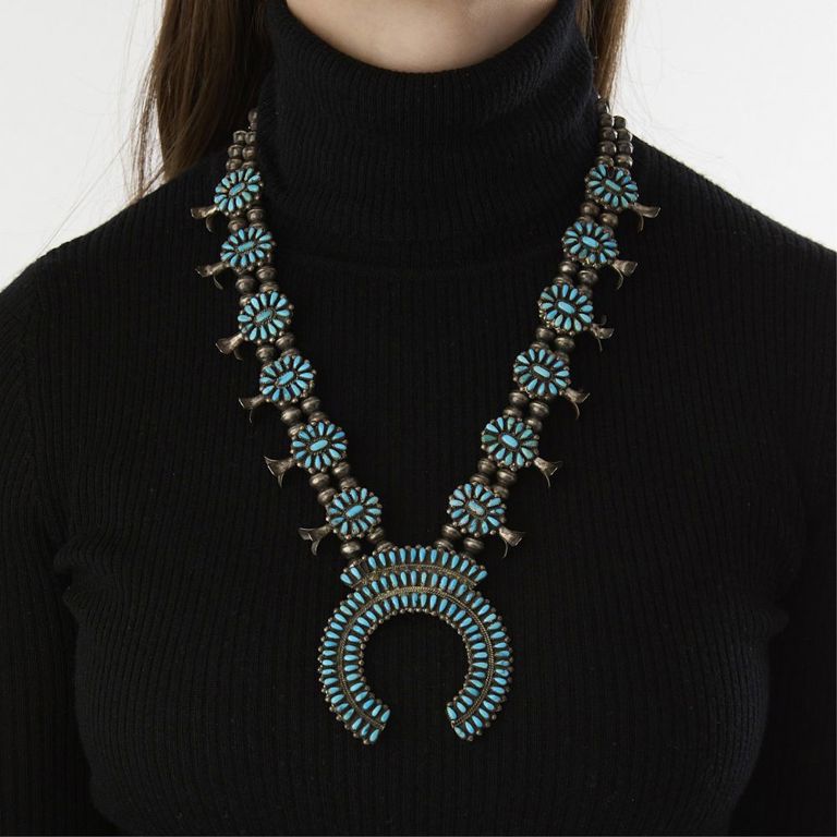 Victor Moses Begay squash blossom necklace