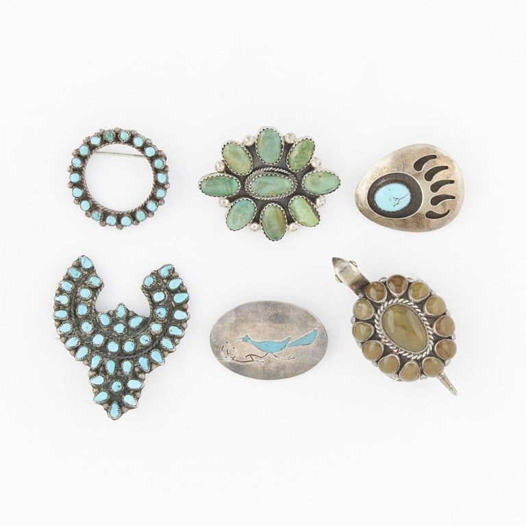 Group lot of six pins