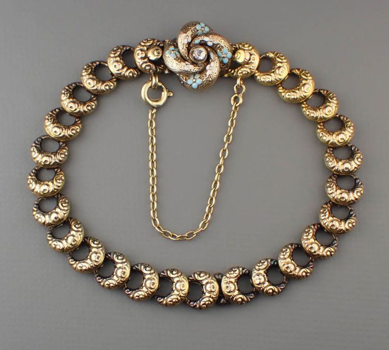 Victorian 14k gold bracelet