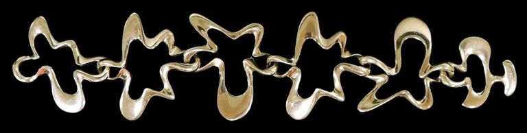 Sterling silver "splash" bracelet