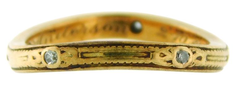 14k yellow gold diamond ring