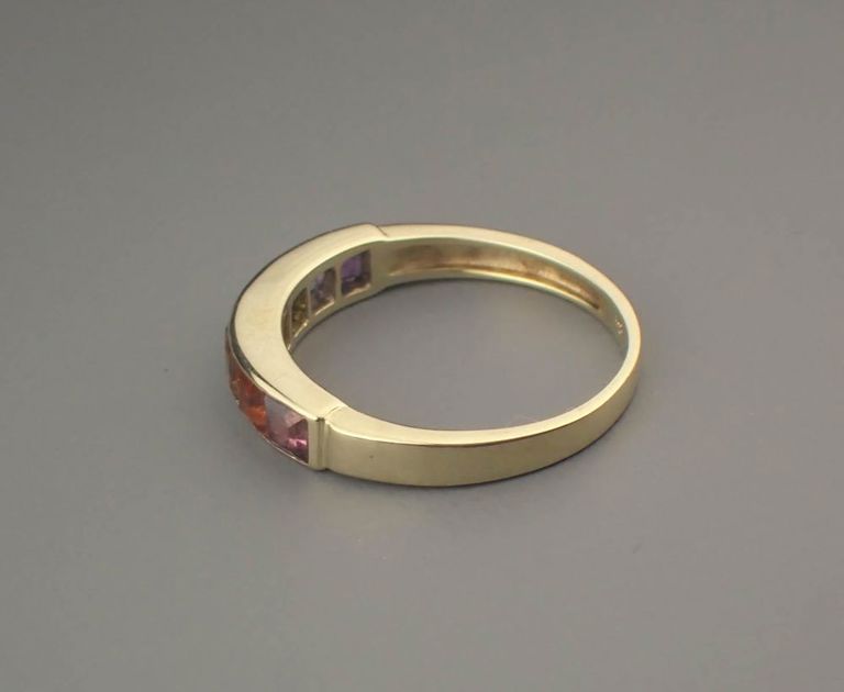 Semi-precious gemstone and 14k gold ring