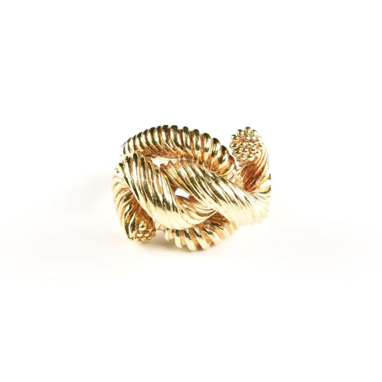 Kurt Wayne 18k yellow gold rope twist knot ring