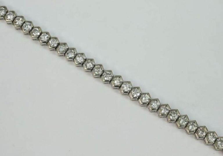 14k diamond tennis bracelet