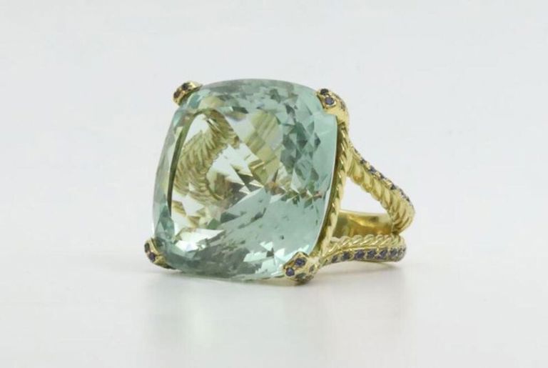David Yurman 18k gold cocktail ring