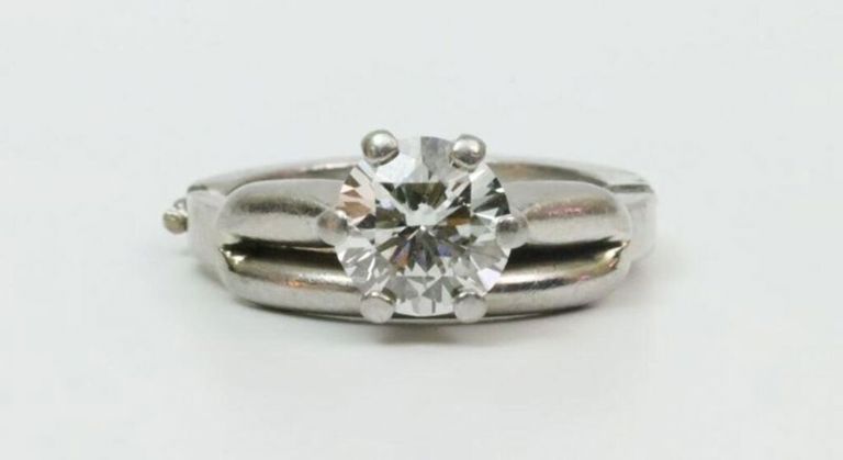 Platinum diamond engagement ring