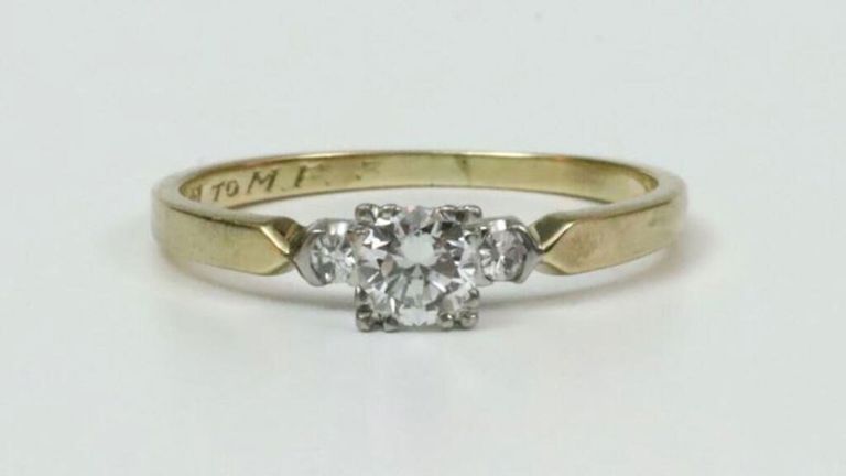 Vintage Cartier diamond engagement ring
