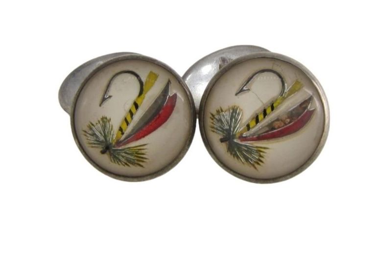 Pair of 925 silver English crystal cufflinks