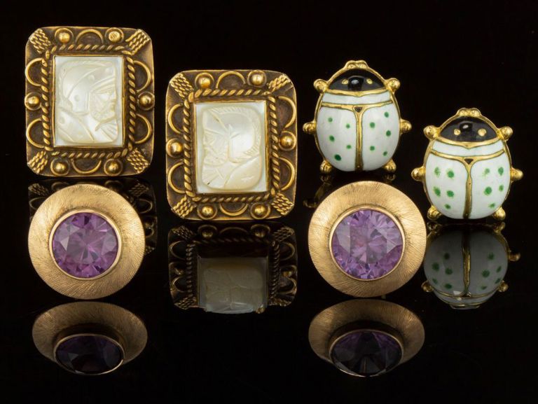 Vintage 14k and 18k Yellow Gold and Other Cufflinks