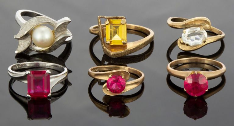 Antique / Vintage 10k and 10k-14k Gold and Stone Rings