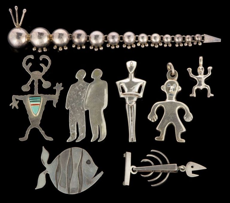 Vintage / Contemporary Figural Sterling Silver Jewelry