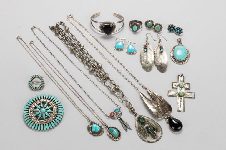 Native American / Southwestern-style Sterling Silver and Other Jewelry