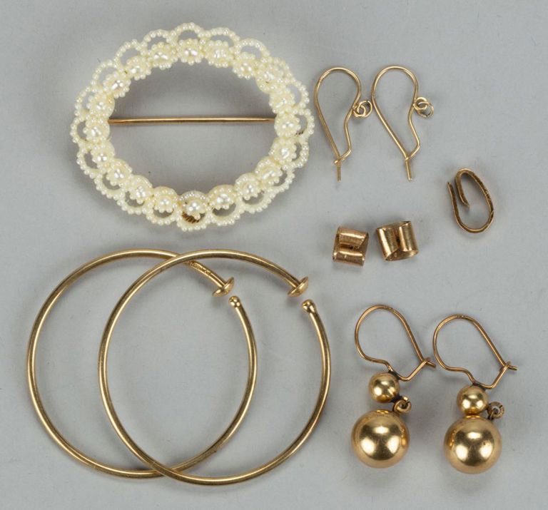 Vintage / Contemporary 14k Yellow Gold Jewelry and Parts