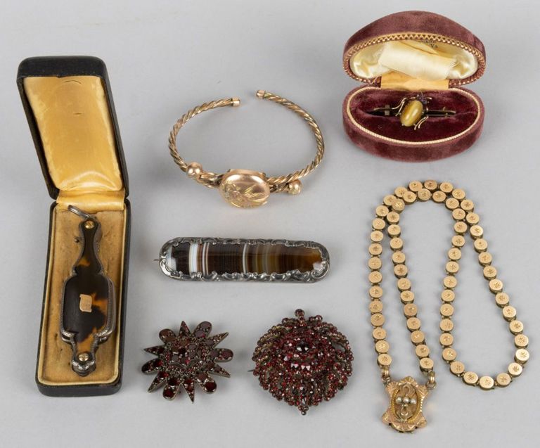 Victorian / Edwardian Antique Silver and Other Jewelry