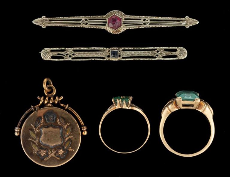 Antique / Vintage 10k Gold, and Possibly Other, Jewelry