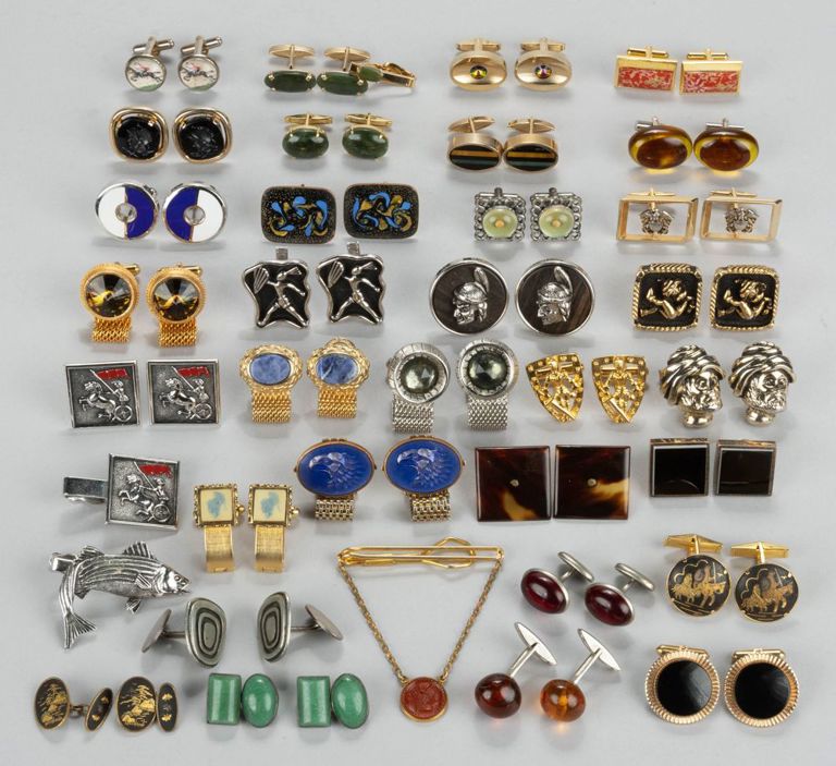 Antique / Vintage Men's Cufflinks and Tie Clips