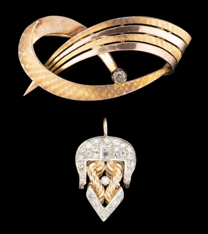 Vintage 14k / 10-14k Gold and Diamond Jewelry