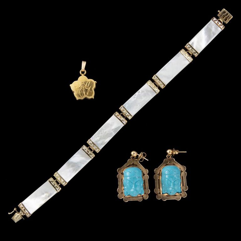 Chinese / Asian 14k and 18k Yellow Gold Jewelry