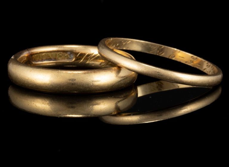 Antique 18k Yellow Gold Men's Bands